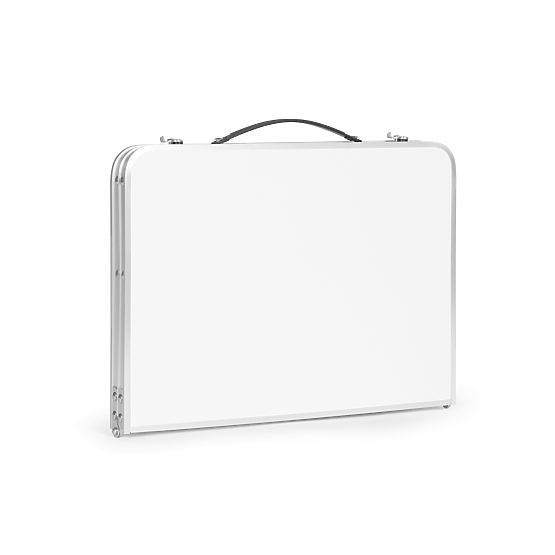 Kis túrázó összecsukható piknikasztal 60x40 cm fehér MultiGarden