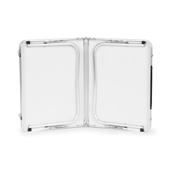 Kis túrázó összecsukható piknikasztal 60x40 cm fehér MultiGarden
