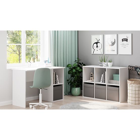 Kob Lonii 2x3 fehér polc