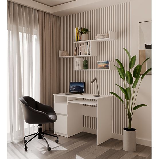 KOBI Fali Polcok Nappaliba FEHÉR