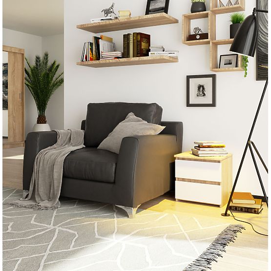 KOMÓD CL2 2SZ CLP PK TÖLGY SONOMA / FEHÉR