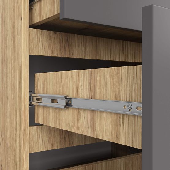 KOMÓD K120 10SZ CLP PK ARTISAN TÖLGY / SZÜRKE