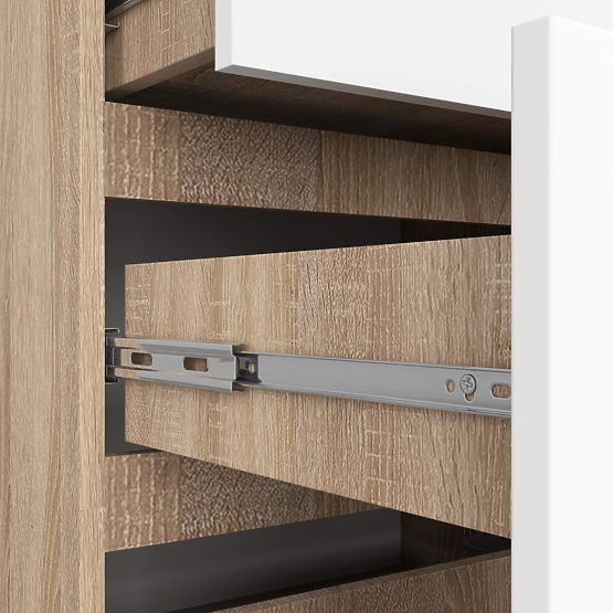 KOMÓD K120 10SZ CLP PK SONOMA TÖLGY / FEHÉR