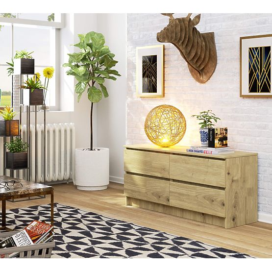 KOMÓD K120 4SZ CLP PK TÖLGY ARTISAN