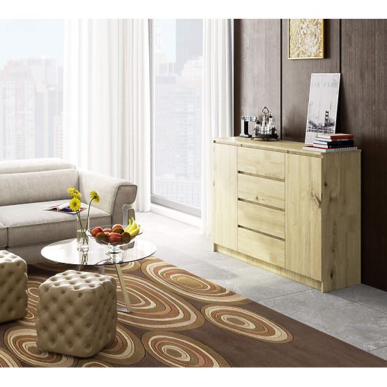 KOMÓD K140 2D 4SZ CLP PK ARTISAN TÖLGY