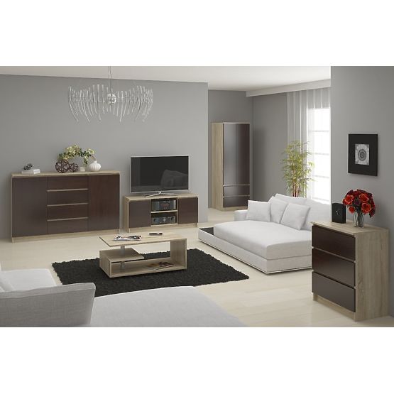 KOMÓD K140 6FIÓKOS CLP TÖLGY SONOMA / WENGE