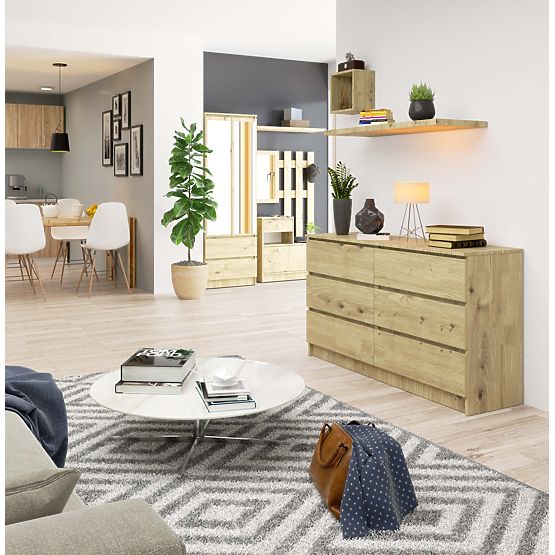 KOMÓD K140 6SZ CLP TÖLGY ARTISAN