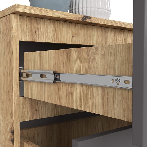 KOMÓD K160 4SZ CLP PK TÖLGY ARTISAN / SZÜRKE