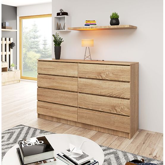 KOMÓD K160 8SZ CLP PK TÖLGY SONOMA