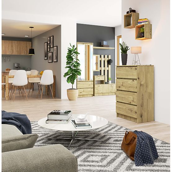 KOMÓD K60 4F PK ARTISAN TÖLGY