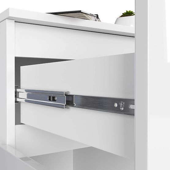 KOMÓD K80 2D 1SZ CLP PK FEHÉR FÉNYES