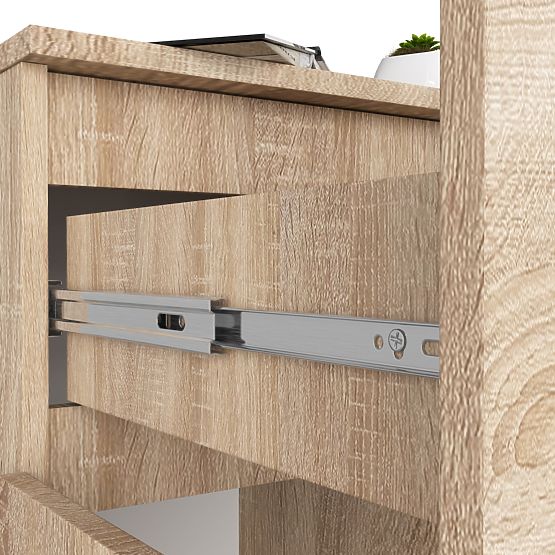 KOMÓD K80 2D 1SZ CLP PK TÖLGY SONOMA