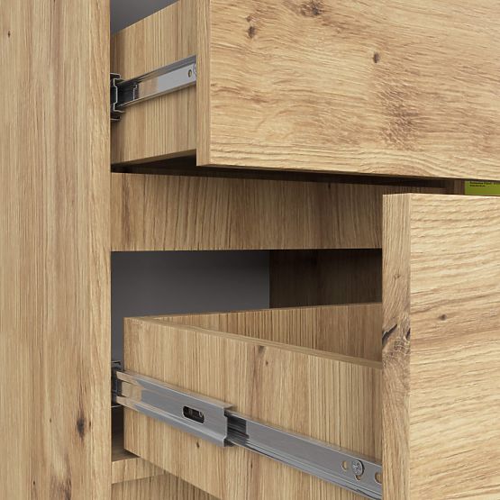 KOMÓD K80 JERRY 1D 3SZ PK ARTISAN TÖLGY