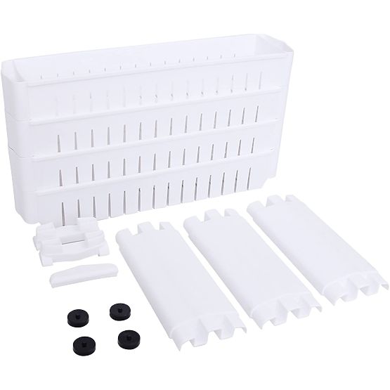 Konyhai fürdőszobai polc fehér 4 szintes Osmera