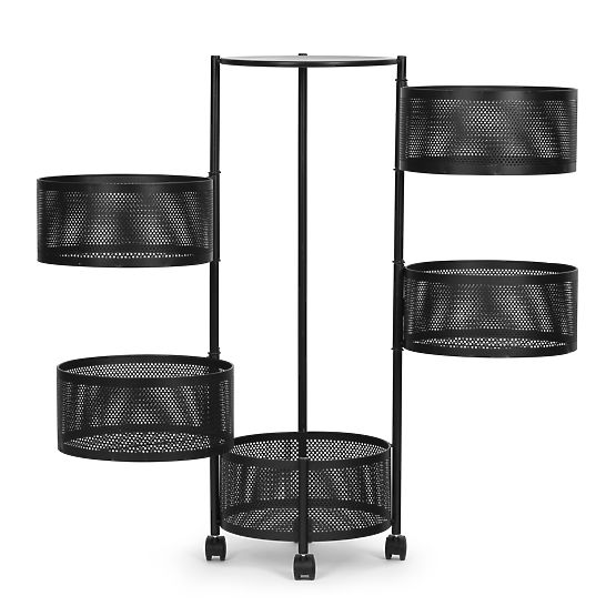 Konyhai polc segítő szervező forgó polcok 5 szint fém ModernHome