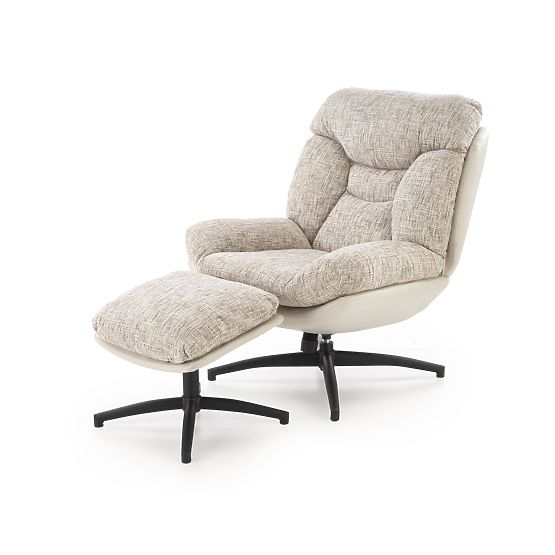 KRONOS fotel lábtartóval, bézs / többszínű (1p=1db)