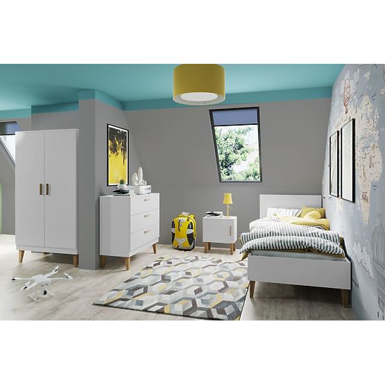 KUBI komód - fehér