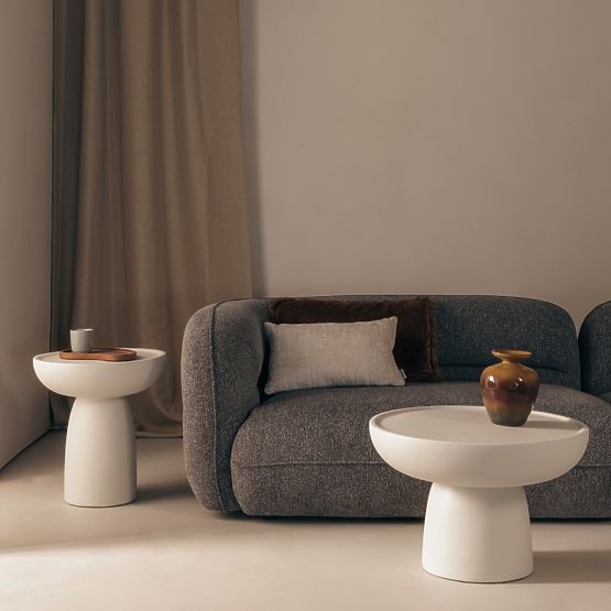 Lagoon dohányzóasztal 60 cm, bézs, matt