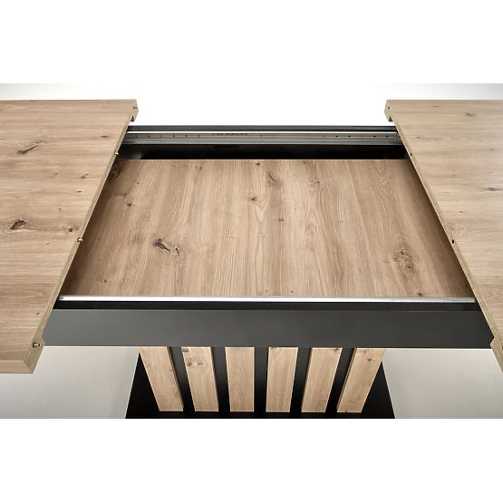 LAMELLO kihúzható asztal 160-210/90 cm tölgy artisan/fekete