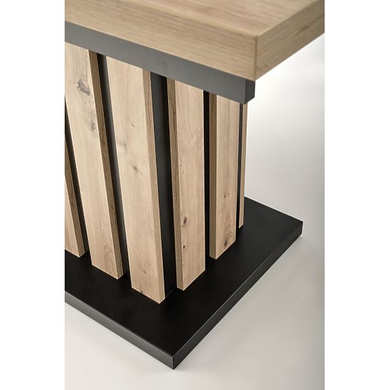 LAMELLO kihúzható asztal 160-210/90 cm tölgy artisan/fekete