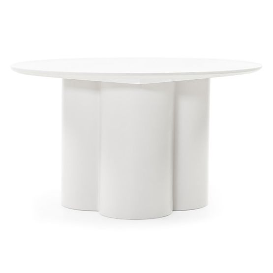 Lazaro dohányzóasztal 80 cm, kerek, szürke-bézs