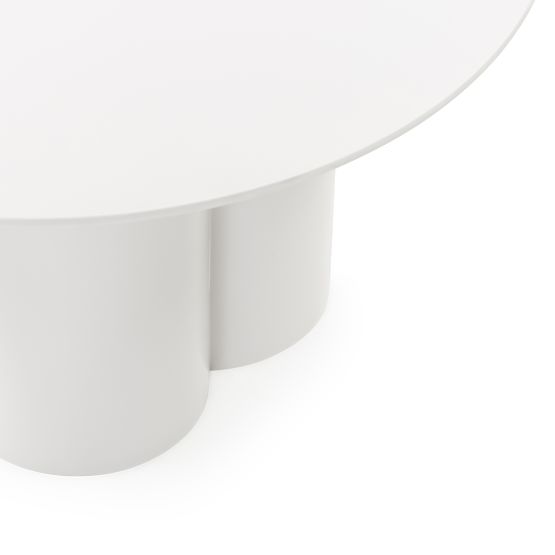 Lazaro dohányzóasztal 80 cm, kerek, szürke-bézs