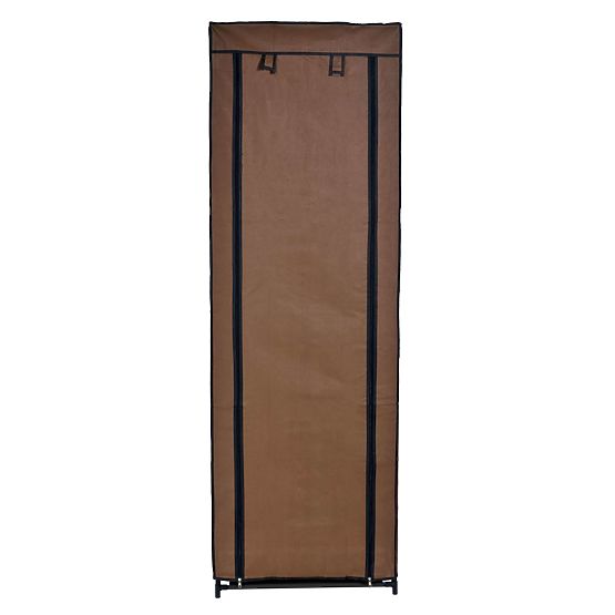Lea textil cipőszekrény - sötétbarna