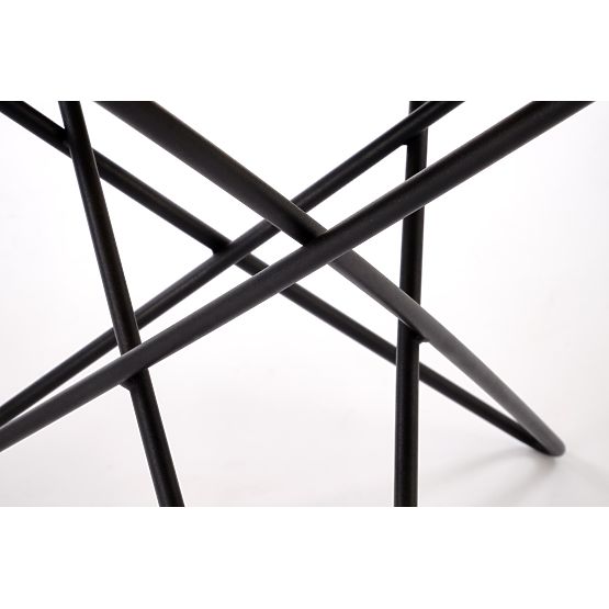 LEILA dohányzóasztal, természetes/fekete (1p=1db)