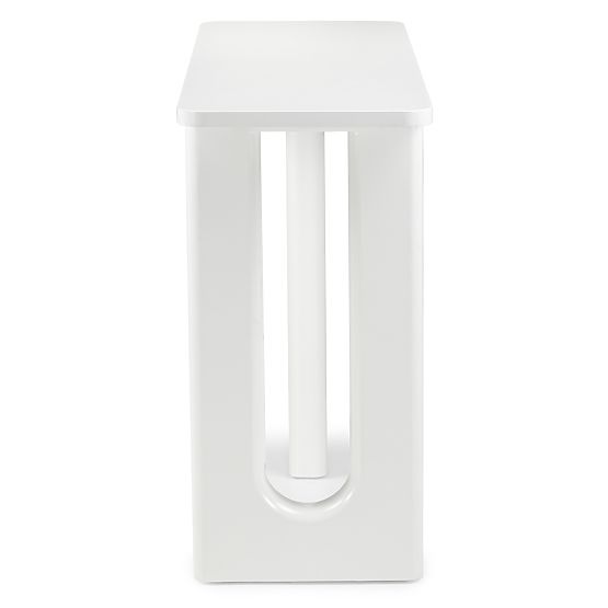 Lichi íróasztal/konzol 120 cm, fehér, ívek