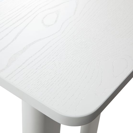 Lichi íróasztal/konzol 120 cm, fehér, ívek