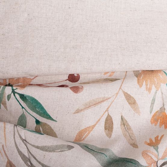 LINEN- leaves ágynemű garnitúra 220x200 + 2x 70x80