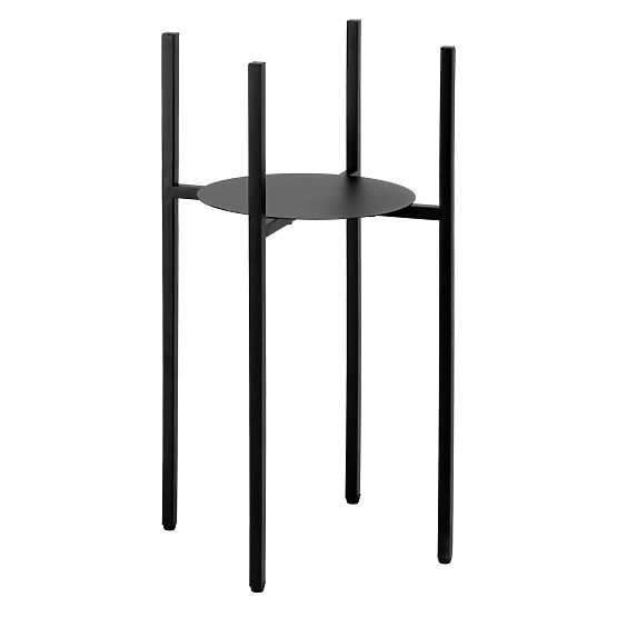 Loft stílusú virágtartó Torre 60 cm fekete