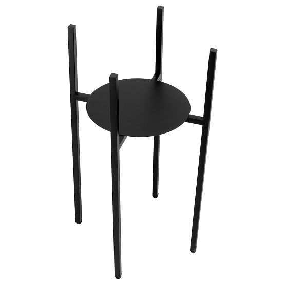Loft stílusú virágtartó Torre 60 cm fekete