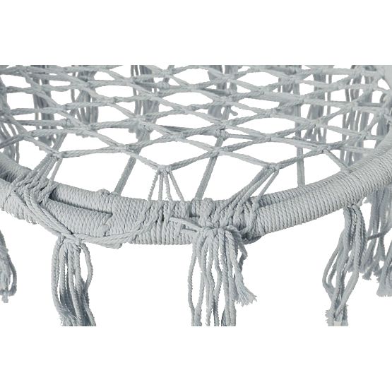 Lógó szék Gólyafészek LAGOS szürke párnákkal