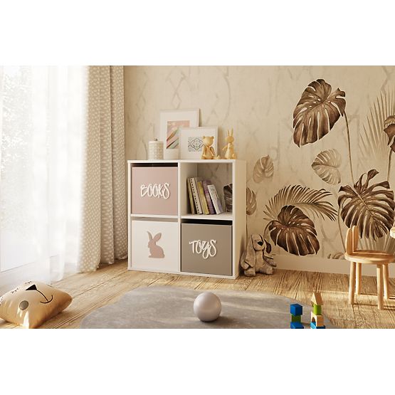 Loni 2x2 fehér polc