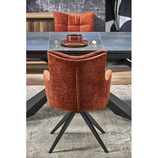 LUCIANO kinyitható asztal, lap: kék márvány (2p=1ks)