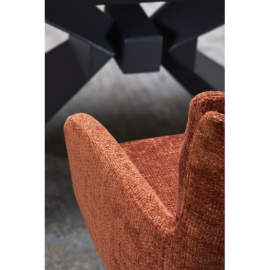 LUCIANO kinyitható asztal, lap: kék márvány (2p=1ks)