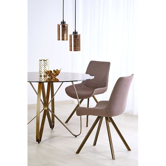 LUNGO antik arany / barna asztal (2p=1db)