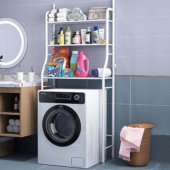 Magas WC polc a fürdőszobába, WC fölé, 3 polc, alumínium szerkezet