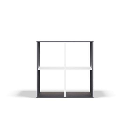 Malax 2x2 ANTRACIT FEHÉR Polc