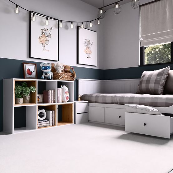 Malax 2X3 FEHÉR Polc