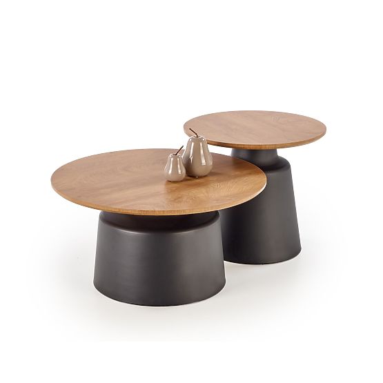 MALOMI 2 padkészlet, természetes/fekete (2p=1db)