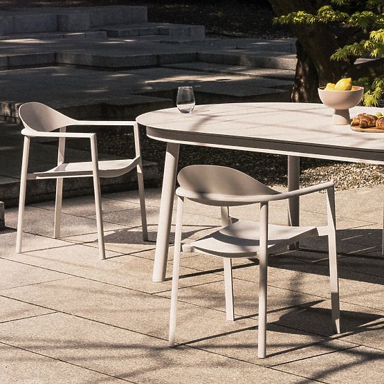 Marinelli kerti szék, alumínium, fehér/zöld