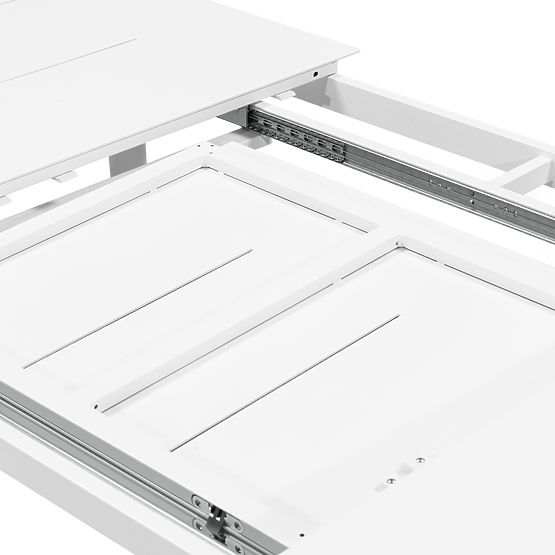 Marinelli kerti szett, 230-300 cm-es kihúzható asztal + 4 szék, alumínium, fehér