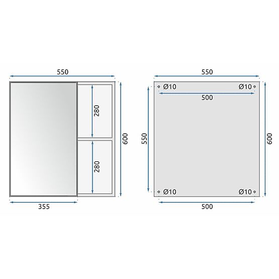 Mario 60cm Fehér Mosdós Fürdőszobabútor Készlet