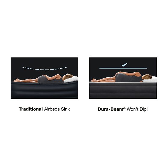 Matrac ágy 236x152cm pumpával 2 személy részére DELUXE 64448ND