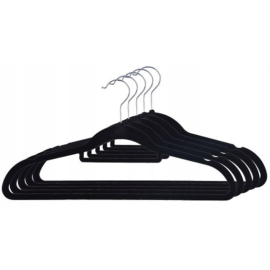 Maxi velúr fogas készlet 5 db - fekete