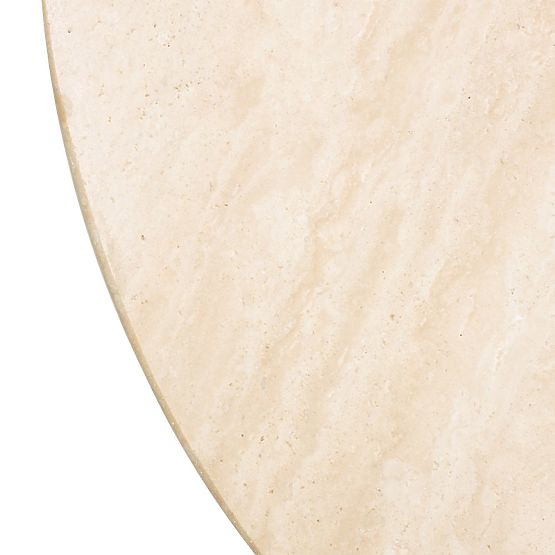 Medley oldalasztal 50 cm, kerek, travertin/kőris