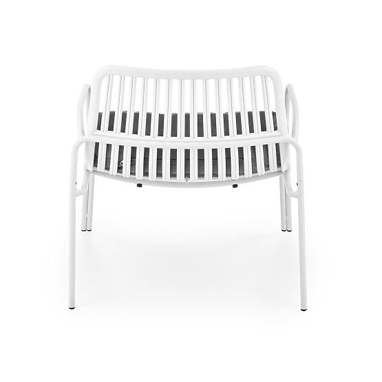MELBY relaxációs szék, keret - fehér, kárpit - szürke (2p=6db)