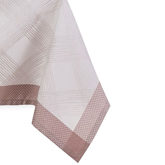 MILLUZA krémszínű, fémes klasszikus mintás terítő 140x300 ameliahome